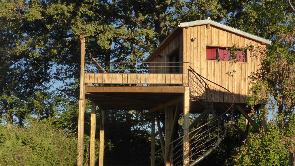 La Cabane Perchee Du Faucon Frechou-Frechet Exterior foto